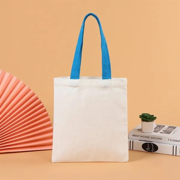 Colorful Handle Eco-Friendly Canvas Tote