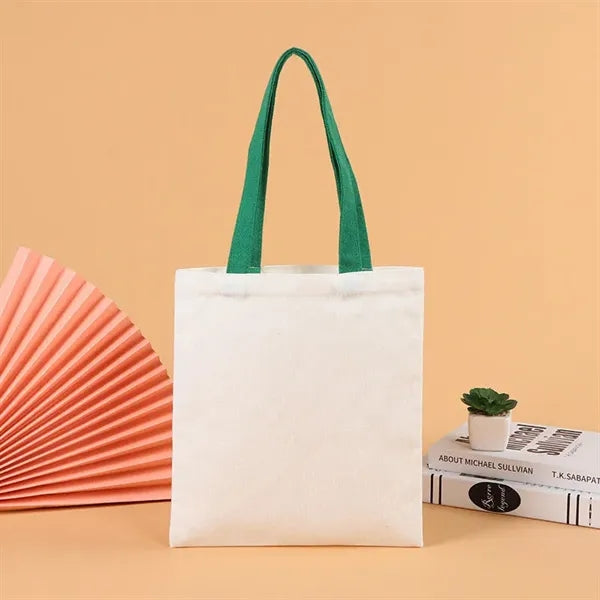 Colorful Handle Eco-Friendly Canvas Tote