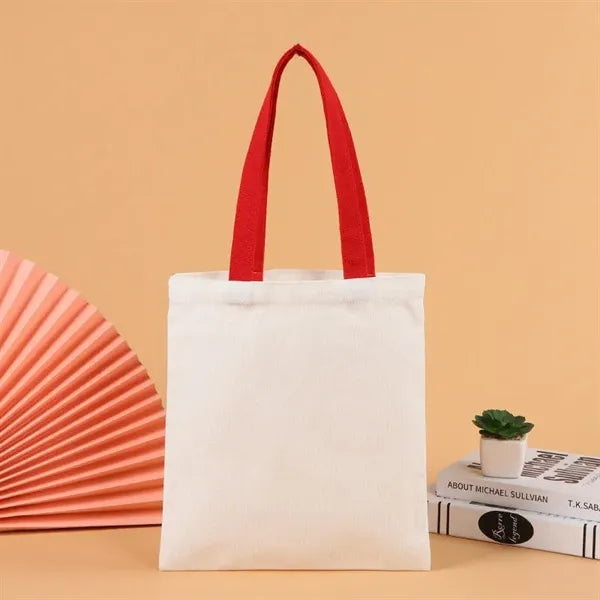 Colorful Handle Eco-Friendly Canvas Tote