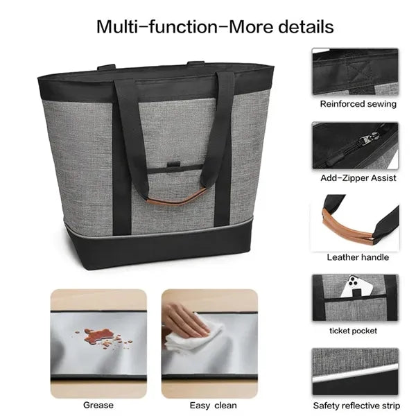Jumbo Capacity Insulated Cooler Tote