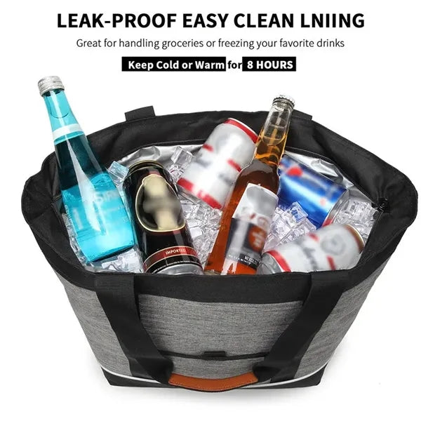 Jumbo Capacity Insulated Cooler Tote