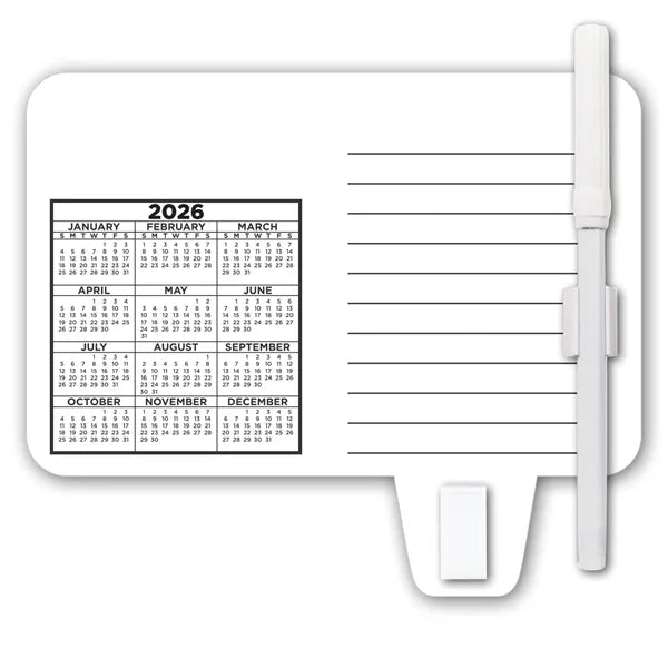 Calendar / Memo Magnet with Clip