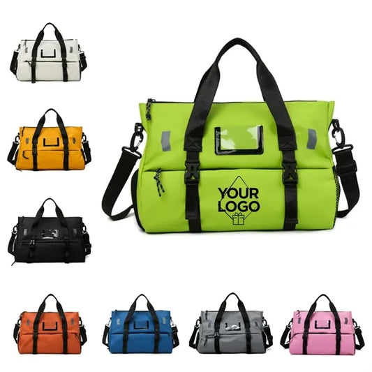 Sports Gym Duffel Bag with Shoes Compartment and Dry Wet