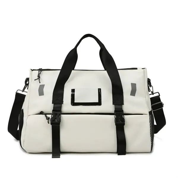 Sports Gym Duffel Bag with Shoes Compartment and Dry Wet
