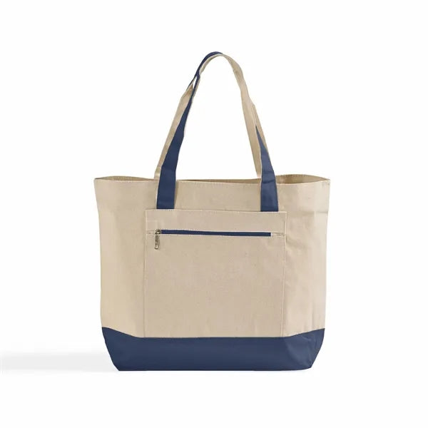 Zippered Canvas Utility Tote (Color)