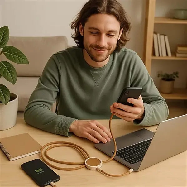 Biodegradable 3-in-1 Charging Cable