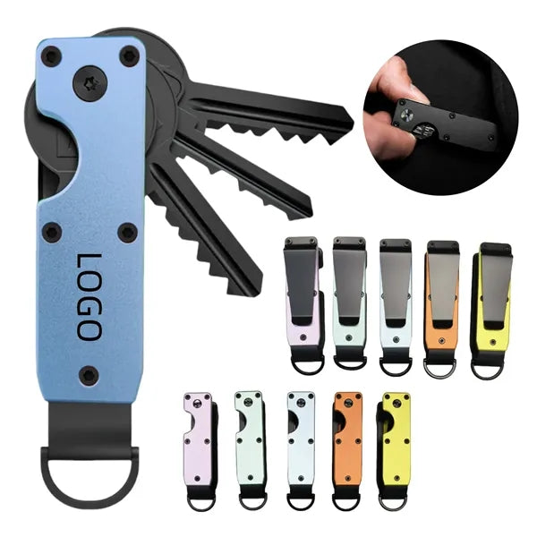 Aluminum Key Organizer Holder Compact Keychain
