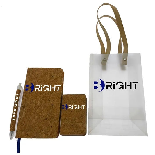 Cork Notebook Set W/ Gift Bag