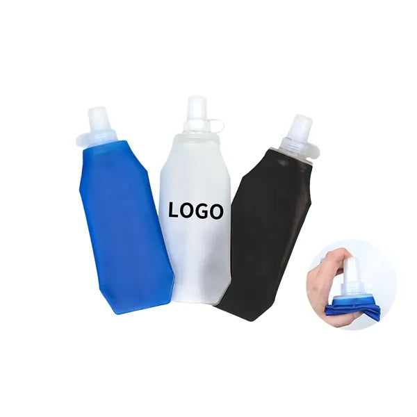 Squeeze-style sports soft water bottle