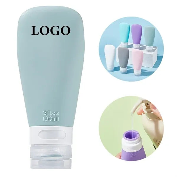 Silicone Travel Toiletry Bottle with Leak-Proof Cap