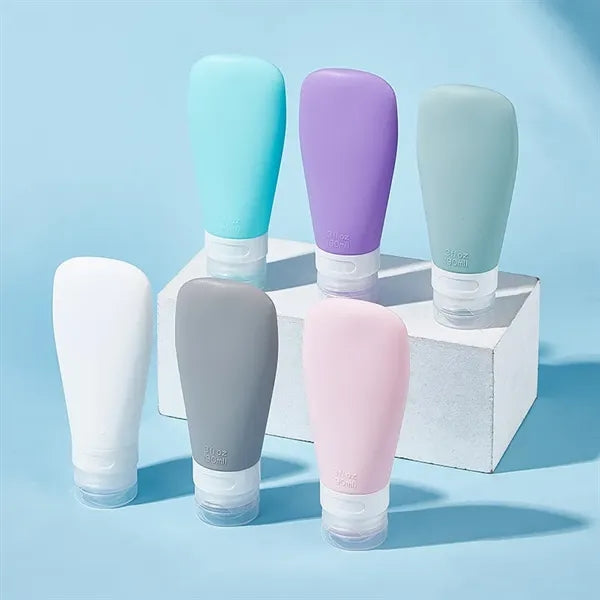 Silicone Travel Toiletry Bottle with Leak-Proof Cap