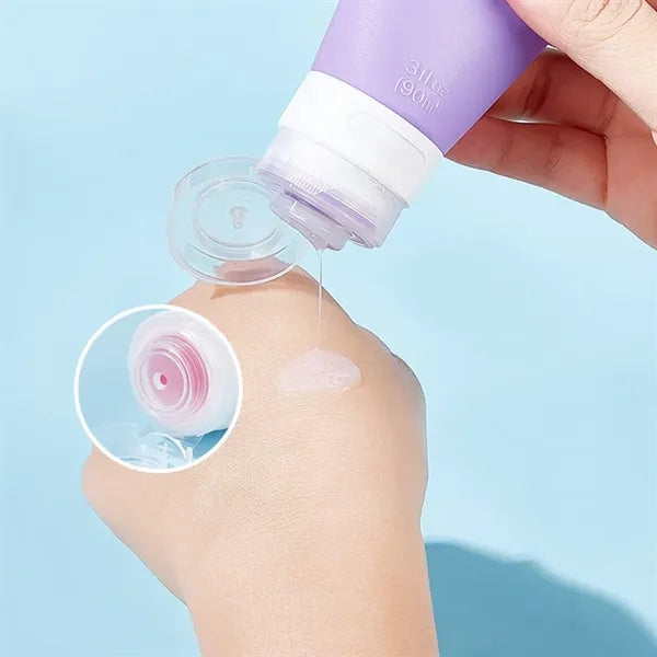 Silicone Travel Toiletry Bottle with Leak-Proof Cap