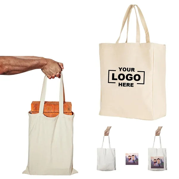 Natural Cotton Grocery Tote - 12 Oz