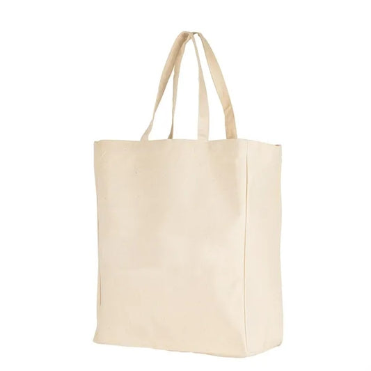 Natural Cotton Grocery Tote - 12 Oz