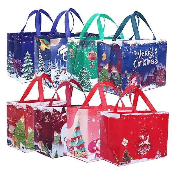 Sublimated Non-Woven Shopping Tote with Reinforced Handles