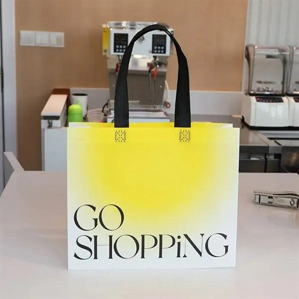 Sublimated Non-Woven Shopping Tote with Reinforced Handles
