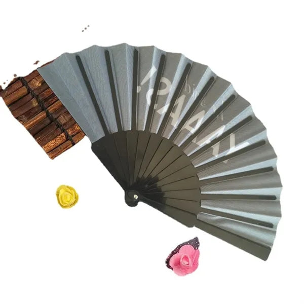 Folding Hand Fan With Durable Plastic Handle