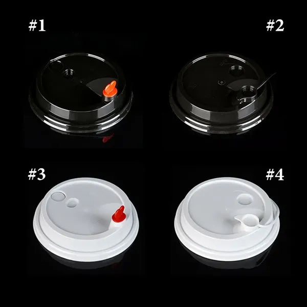 12/16/24oz Frosted Disposable Plastic Cup With Lid