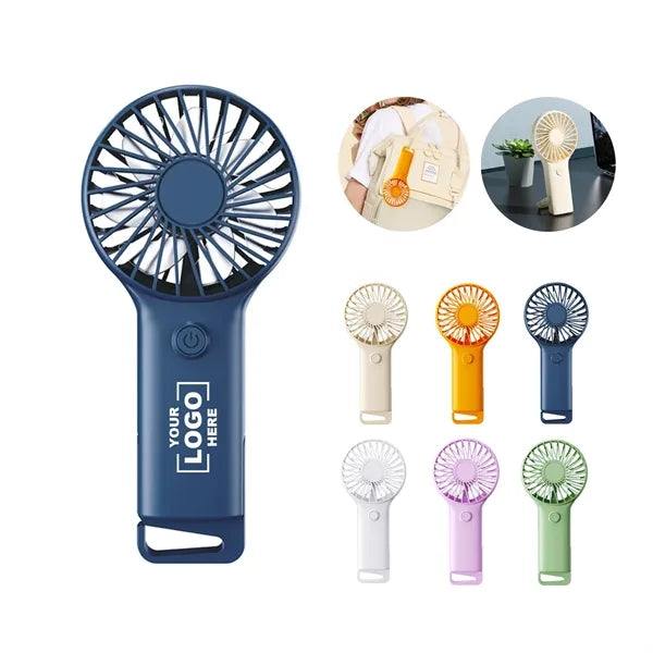 Mini Usb Charging Fan With Carabiner