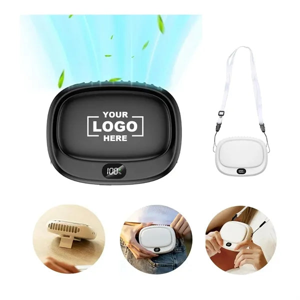 4 in 1 Portable Outdoor Necklace Waist Belt Fan
