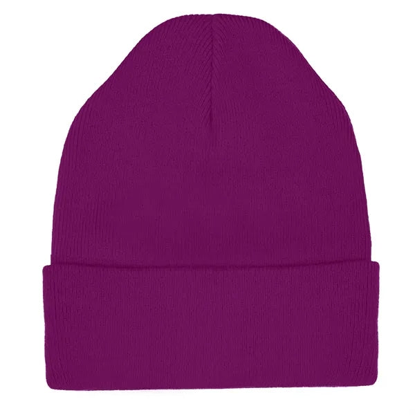 Knit Beanie Cap with Cuff