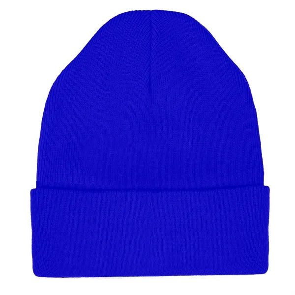 Knit Beanie Cap with Cuff