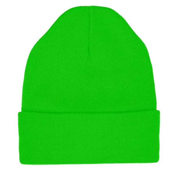 Knit Beanie Cap with Cuff