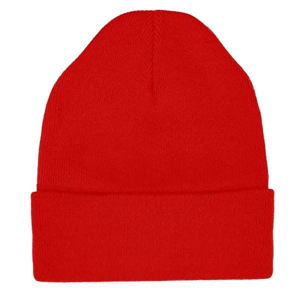 Knit Beanie Cap with Cuff