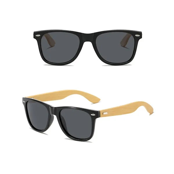 Bamboo Polarized Retro UV Protected Unisex Sunglasses