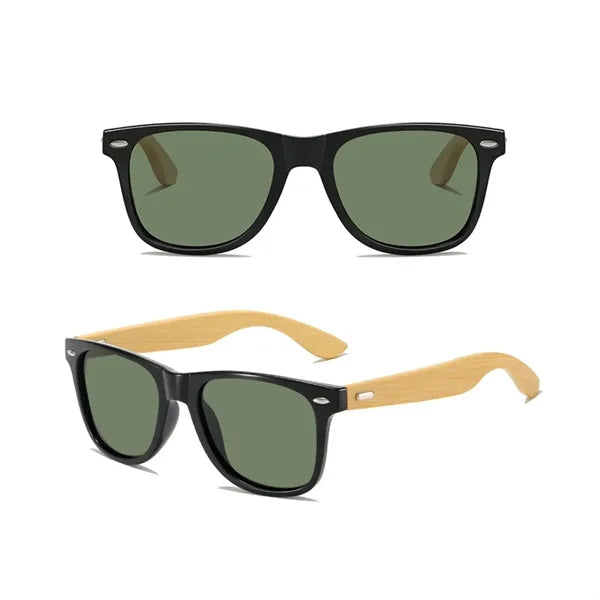 Bamboo Polarized Retro UV Protected Unisex Sunglasses