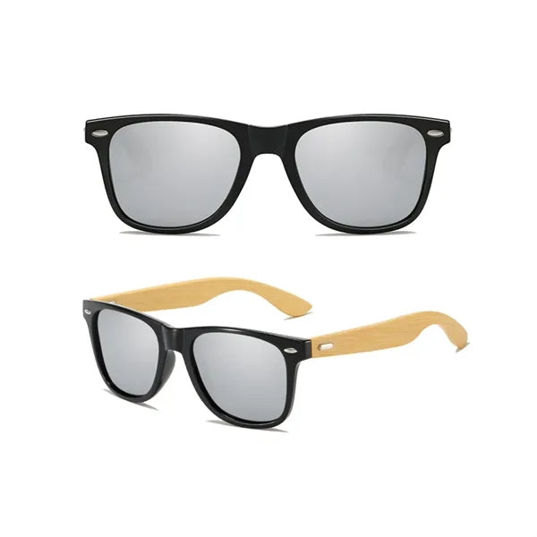 Bamboo Polarized Retro UV Protected Unisex Sunglasses