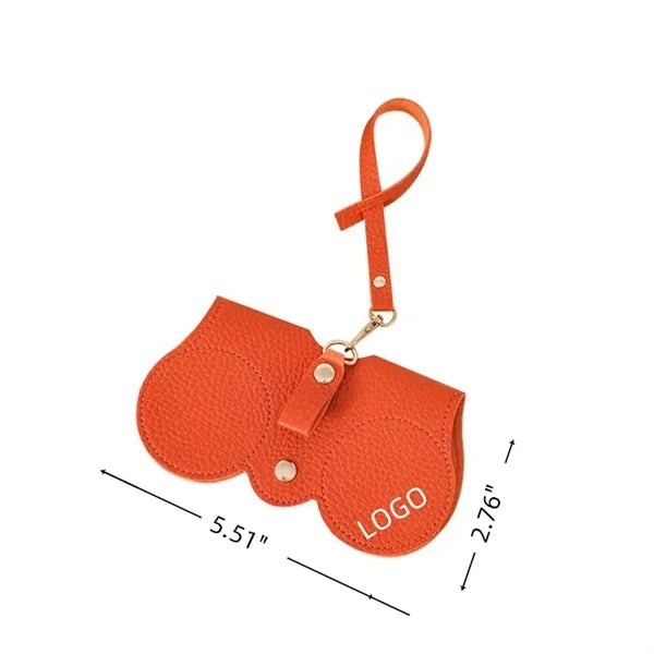 Portable PU Glasses Bag With Lanyard Free Shipping