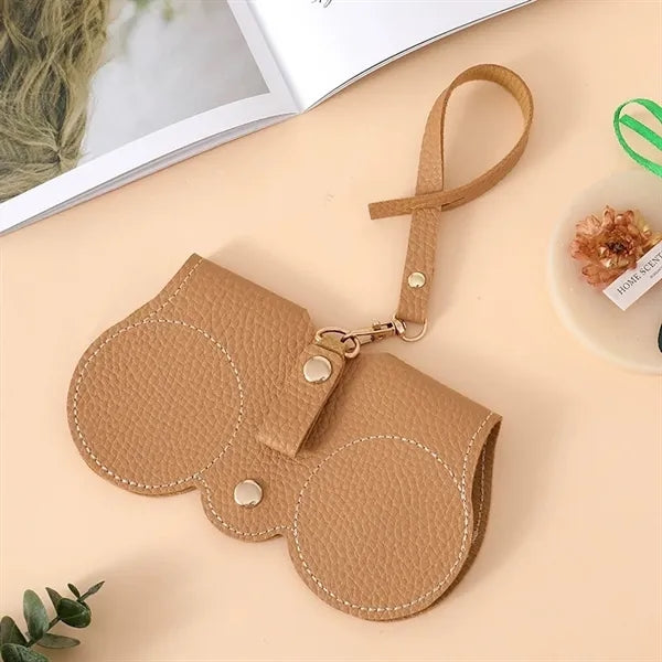 Portable PU Glasses Bag With Lanyard Free Shipping