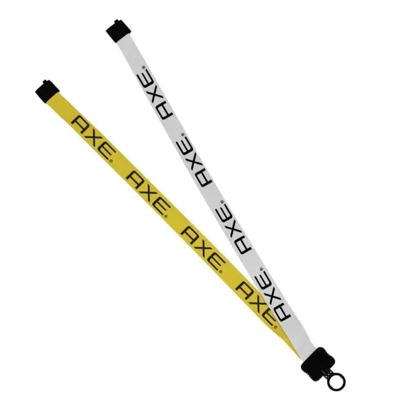 3/4" Polyester Multicolor Lanyard w/ O-Ring