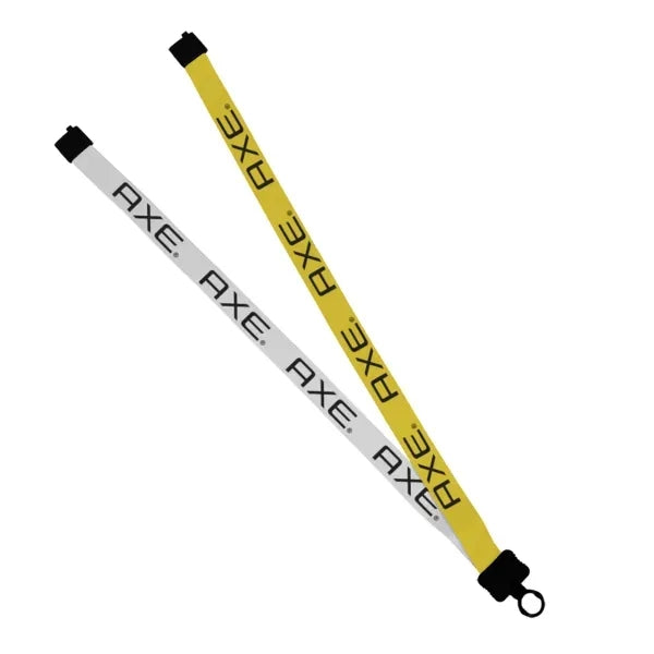 3/4" Polyester Multicolor Lanyard w/ O-Ring
