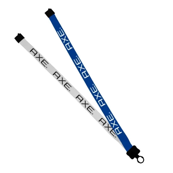 3/4" Polyester Multicolor Lanyard w/ O-Ring