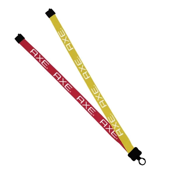 3/4" Polyester Multicolor Lanyard w/ O-Ring