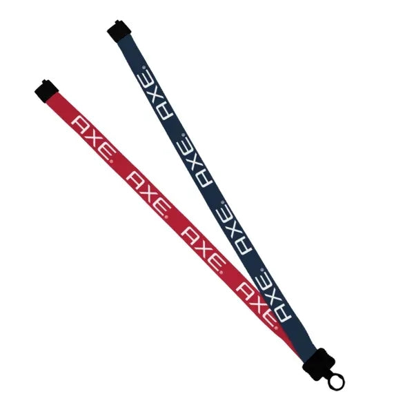 3/4" Polyester Multicolor Lanyard w/ O-Ring