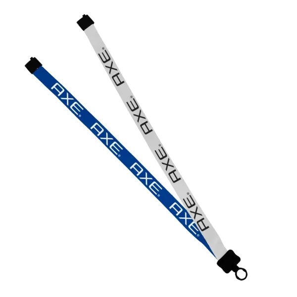 3/4" Polyester Multicolor Lanyard w/ O-Ring