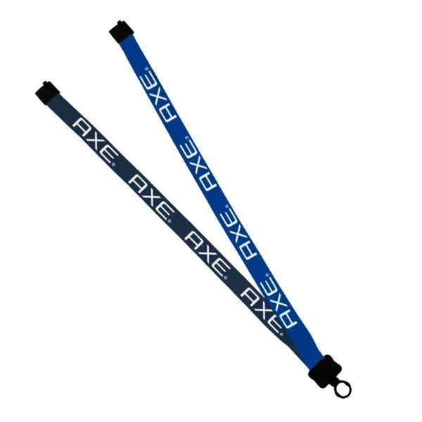 3/4" Polyester Multicolor Lanyard w/ O-Ring
