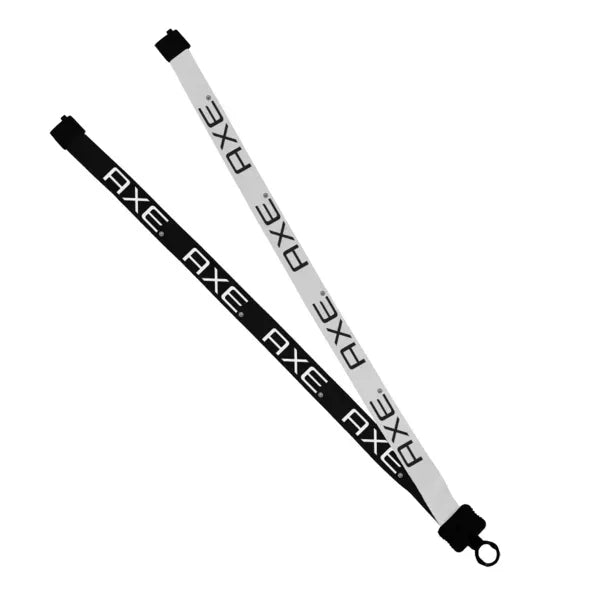 3/4" Polyester Multicolor Lanyard w/ O-Ring