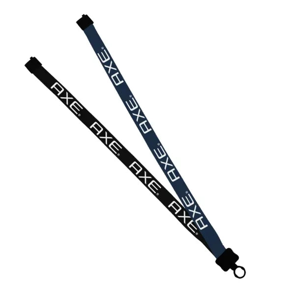 3/4" Polyester Multicolor Lanyard w/ O-Ring