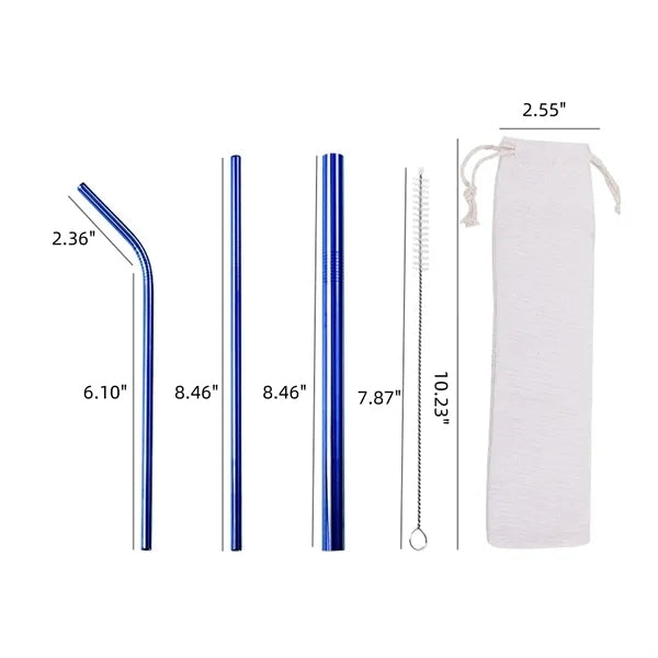 Stainless Steel Straw Set