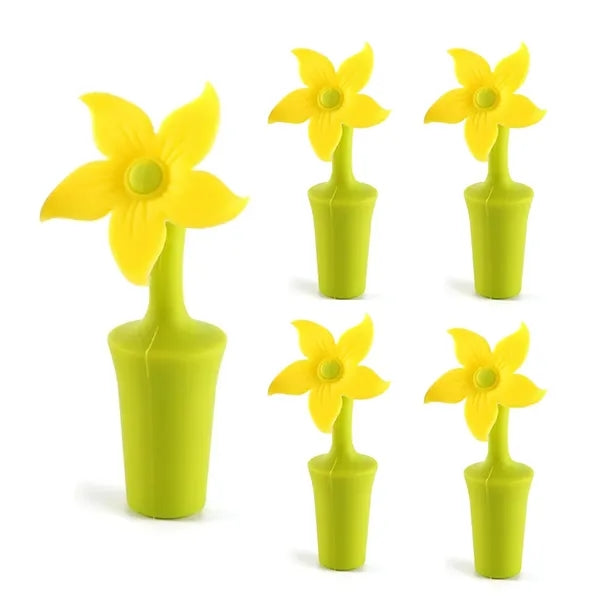 Flower Shape Silicone Stoppers