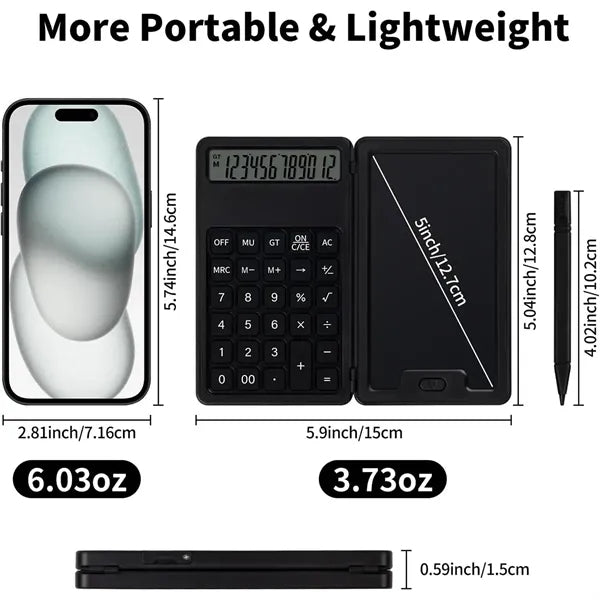 Portable Basic Calculator With Writing Pad And Stylus