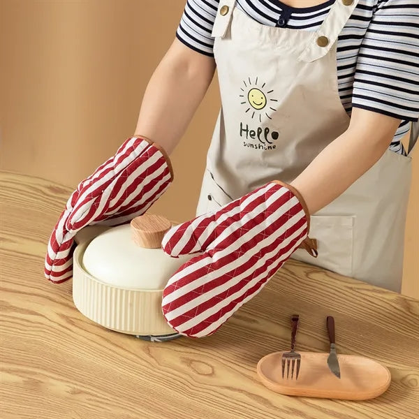 Kitchen Heat Insulation Gloves Oven Mitts Free Shipping