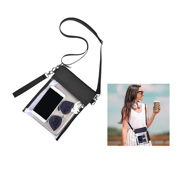 Clear Crossbody Stadium Approved Tote Bag