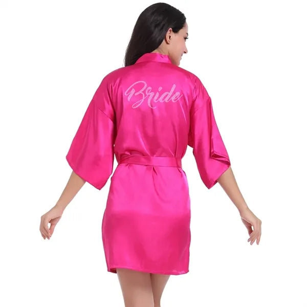 Classic Bridal Half Sleeve Robe
