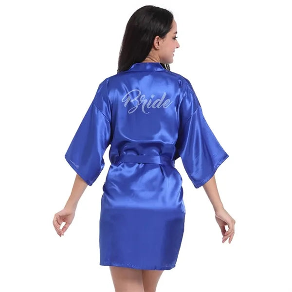 Classic Bridal Half Sleeve Robe