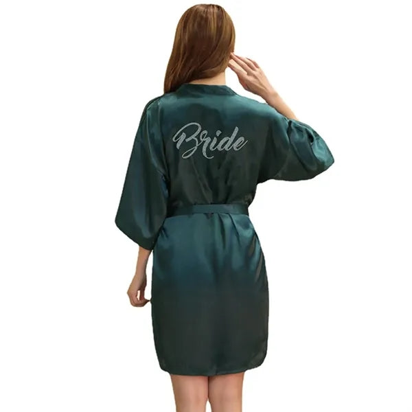 Classic Bridal Half Sleeve Robe
